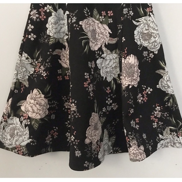 Black Floral Dress - Picture 4 of 4